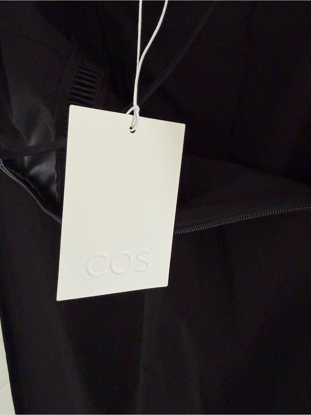 COS Black V-Neck Midi Dress - Picture 12 of 17